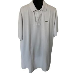 Lacoste‎ Polo Shirt  Gray Men's Big & Tall 8(3XL)